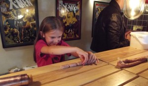 Sausage-making at The Chequers Festival of Food & Drink low res