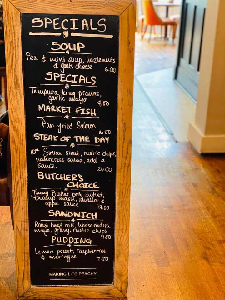 Our Menu The Chequers